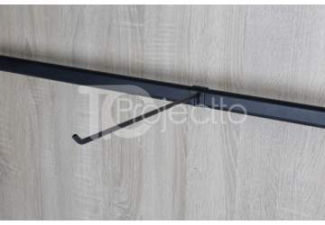 Крючок для овальной трубы черный 300 мм KBSR294