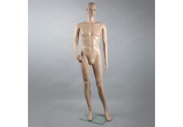 Манекен мужской телесный, с макияжем, без парика 1880мм. XSLM1