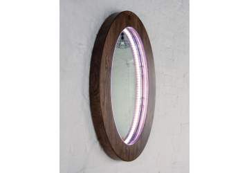 Зеркало настенное с подсветкой в стиле ЛОФТ «Эллис»