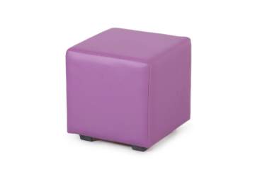 Пуфик квадратный из экокожи ПФ1 Фиолетовый