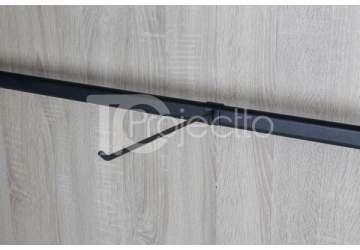 Крючок для овальной трубы черный 250 мм KBSR293