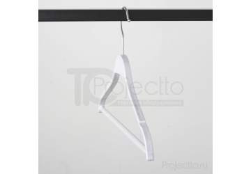 Вешалка для одежды с металлическим крючком VK40 Белая
