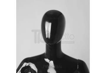 Манекен женский глянцевый, черный GLW-Y07(B2)