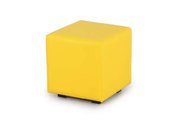 Пуфик квадратный из экокожи ПФ1 Желтый