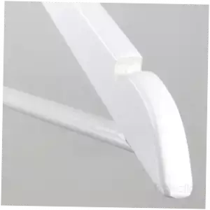 Вешалка деревянная с перекладиной, 440mm Белая С30N(W)
