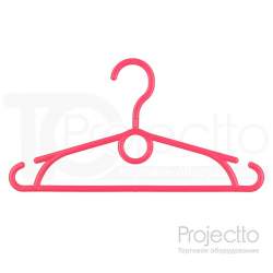 Вешалка для детской и подростковой одежды с крутящемся крючком. GP02 Красный