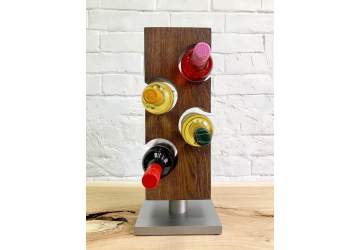 Поставка для 4-х бутылок вина в стиле лофт