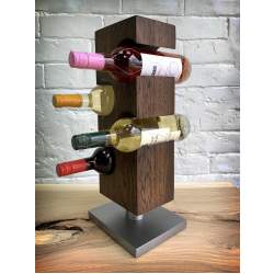 Поставка для 4-х бутылок вина в стиле лофт