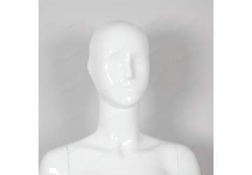 Манекен женский, белый глянцевый, с лицом 1830мм. 4A64(W)
