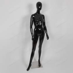 Манекен женский, чёрный глянцевый, безликий 1830мм. 4A65/1(B)