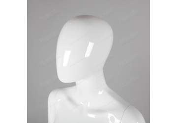 Манекен женский, белый глянцевый, безликий 1750мм. FA10W