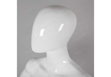 Манекен женский, белый глянцевый, безликий 1750мм. FA1W