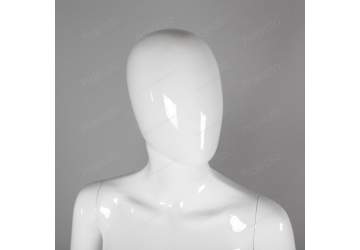 Манекен женский, белый глянцевый, безликий 1750мм. FA5W