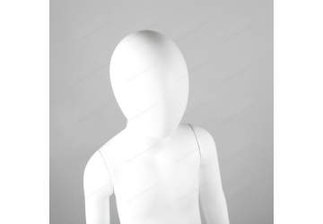 Манекен детский, белый матовый, безликий 117см. 110B(WM)