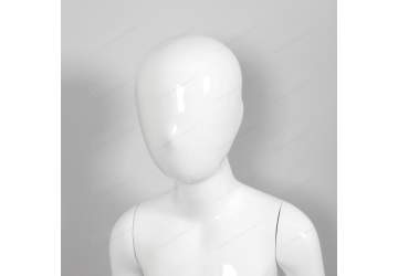 Манекен детский, белый глянцевый, безликий 117см. 110B(W)