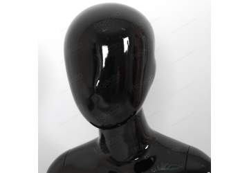 Манекен детский, чёрный глянцевый, безликий 117см. 110B(B)