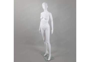 Манекен женский, белый, с имитацией волос, безликий 1750мм. XSL4(W)