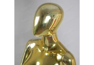 Манекен женский, золотой глянец, безликий 1750мм. FE7G