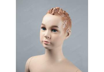 Манекен детский, мальчик с макияжем и имитацией волос 144см. ВВ15