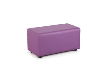 Банкетка-пуфик двухместная, прямоугольной формы ПФ2 Фиолетовый