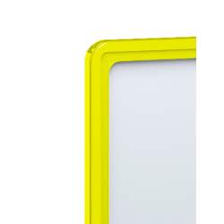 Пластиковая рамка для информации и рекламы формата А4 Желтая PR04А4