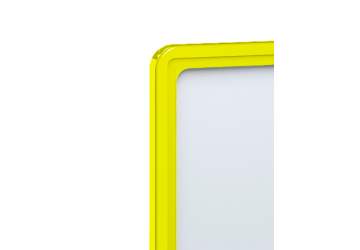 Пластиковая рамка для информации и рекламы формата А6 Желтая PR04А6