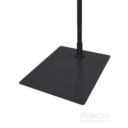 Металлическая подставка для пластиковой рамки прямоугольная черная BML10