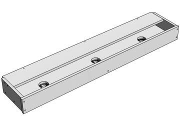 Световая панель для стойки 100х1200х214 мм Св-101 Серый