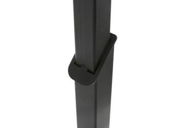 Вешалка напольная FATTO-1200 усиленная с регулировкой высоты, на ножках, черная